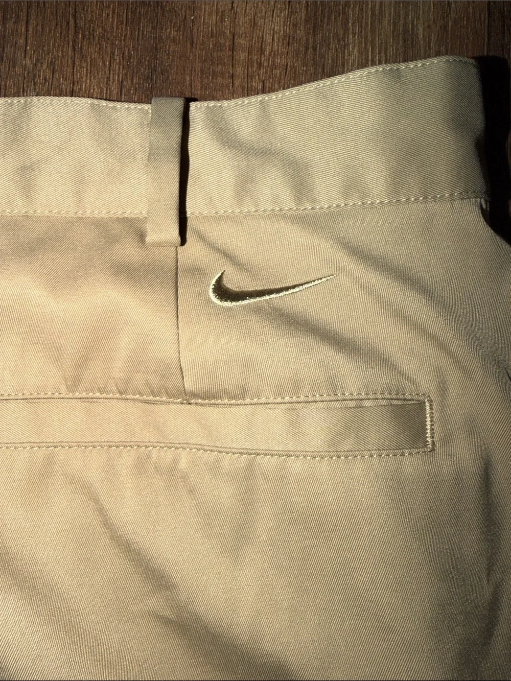 Nike Golf Pants Mens 34x32 Tan Performance Dri-FIT Flat Front319685--235